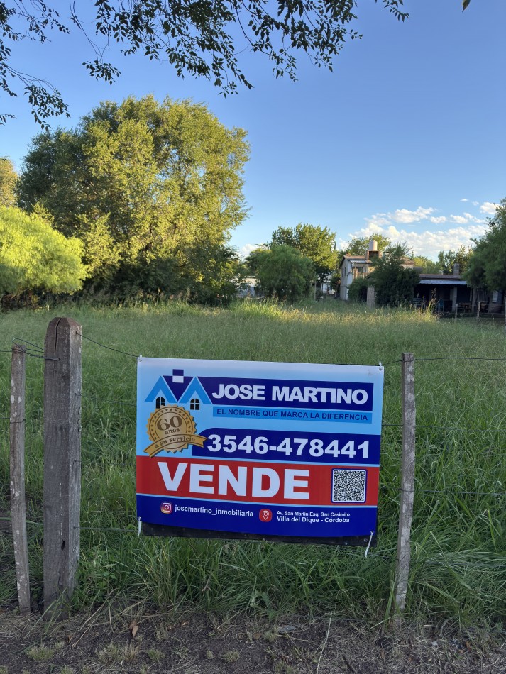 LOTE EN VILLA DEL DIQUE 